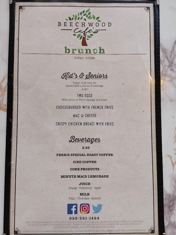 Beechwood Cafe Menu image 3